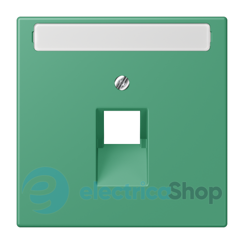 Накладка для компьютерной розетки UAE с полем для надписи JUNG LC969-1NAUA250 vert 59 (4320G)