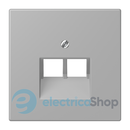 Накладка для 2-й. компьютерной розетки UAE JUNG LC969-2UA204 gris moyen (32012)