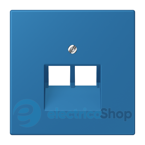 Накладка для 2-й. компьютерной розетки UAE JUNG LC969-2UA211 bleu céruléen 31 (32030)