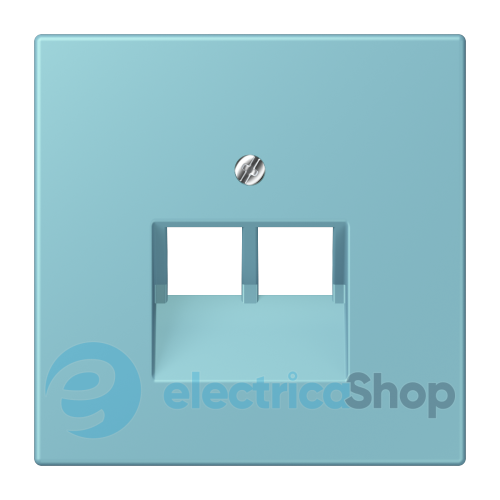 Накладка для 2-й. компьютерной розетки UAE JUNG LC969-2UA213 céruléen moyen (32032)