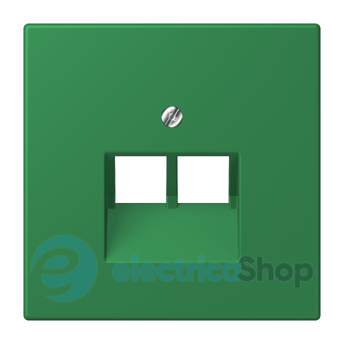 Накладка для 2-й. компьютерной розетки UAE JUNG LC969-2UA219 vert foncé (32050)