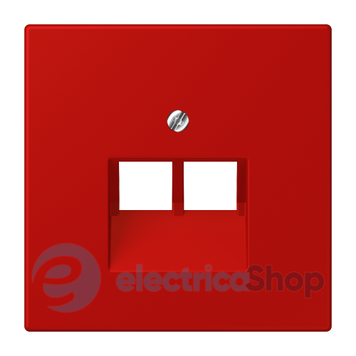 Накладка для 2-й. компьютерной розетки UAE JUNG LC969-2UA227 rouge vermillon 31 (32090)