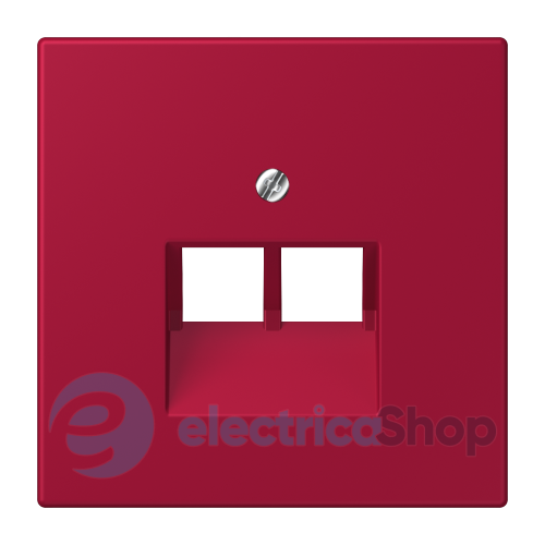 Накладка для 2-ї. комп'ютерної розетки UAE JUNG LC969-2UA229 rouge carmin (32100)