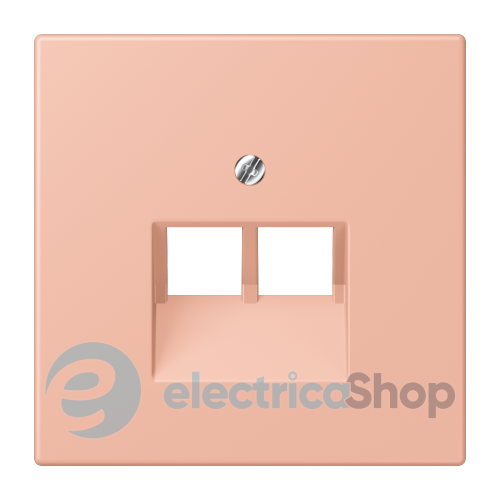 Накладка для 2-й. компьютерной розетки UAE JUNG LC969-2UA231 rose clair (32102)