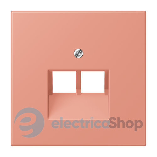 Накладка для 2-й. компьютерной розетки UAE JUNG LC969-2UA233 l’ocre rouge moyen (32111)