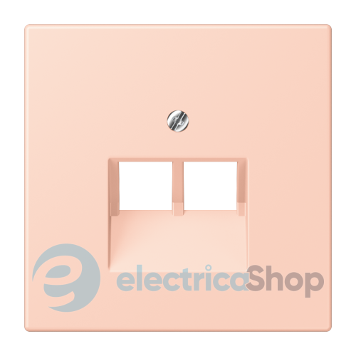 Накладка для 2-й. компьютерной розетки UAE JUNG LC969-2UA234 l’ocre rouge clair (32112)