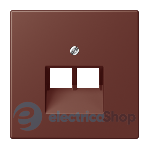 Накладка для 2-й. компьютерной розетки UAE JUNG LC969-2UA235 terre sienne brûlée 31 (32120)