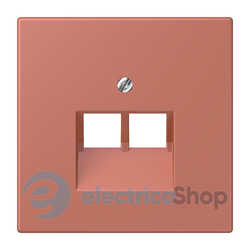 Накладка для 2-ї. комп'ютерної розетки UAE JUNG LC969-2UA236 terre sienne brique (32121)