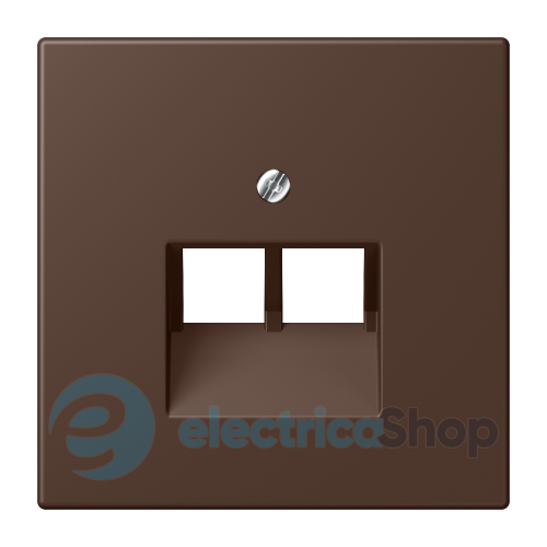 Накладка для 2-й. компьютерной розетки UAE JUNG LC969-2UA239 terre d’ombre brûlée 31 (32130)