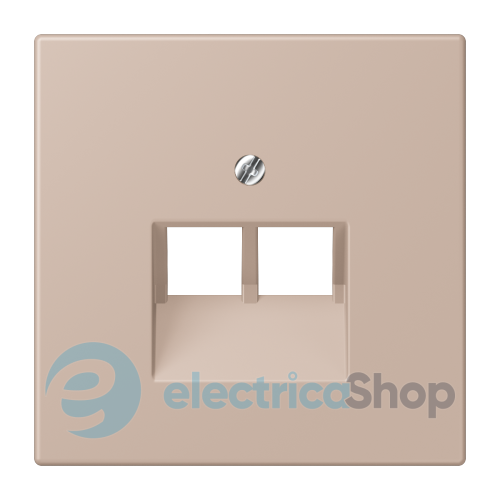 Накладка для 2-й. компьютерной розетки UAE JUNG LC969-2UA240 ombre brûlée claire (32131)