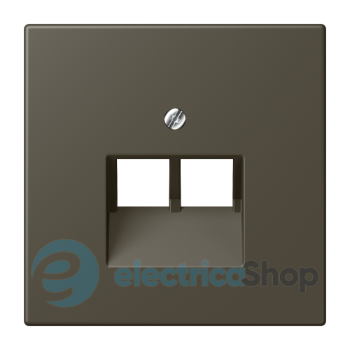 Накладка для 2-й. компьютерной розетки UAE JUNG LC969-2UA241 ombre naturelle 31 (32140)