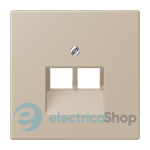 Накладка для 2-й. компьютерной розетки UAE JUNG LC969-2UA243 ombre naturelle claire (32142)