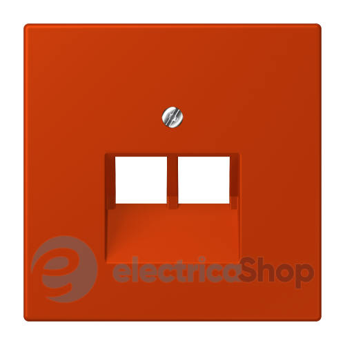 Накладка для 2-й. компьютерной розетки UAE JUNG LC969-2UA244 rouge vermillon 59 (4320A)