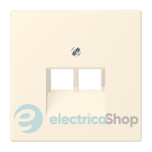 Накладка для 2-й. компьютерной розетки UAE JUNG LC969-2UA245 blanc ivoire (4320B)