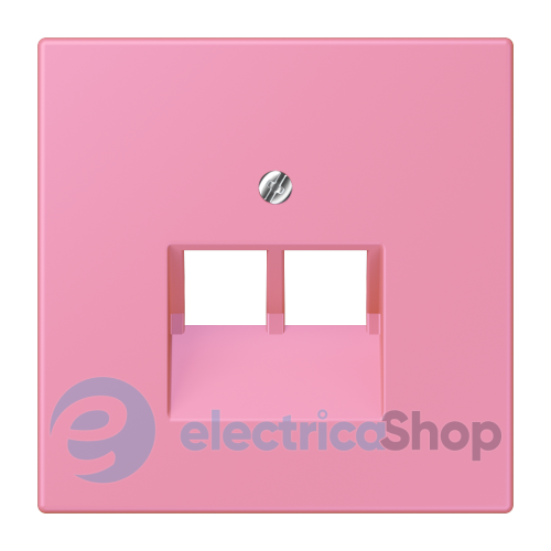 Накладка для 2-й. компьютерной розетки UAE JUNG LC969-2UA246 rose vif (4320C)