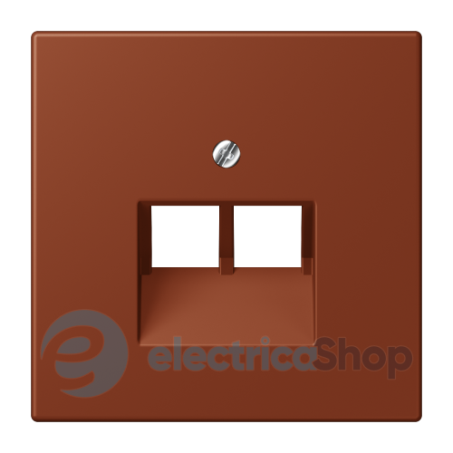 Накладка для 2-й. компьютерной розетки UAE JUNG LC969-2UA247 terre sienne brûlée 59 (4320D)