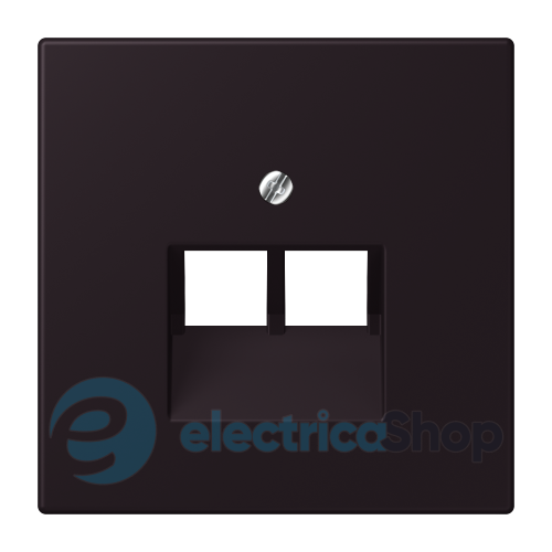 Накладка для 2-й. компьютерной розетки UAE JUNG LC969-2UA248 noir d'ivoire (4320E)