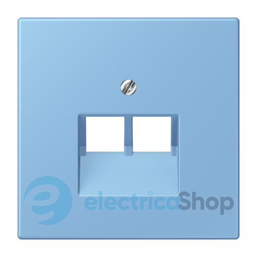 Накладка для 2-й. компьютерной розетки UAE JUNG LC969-2UA256 bleu céruléen 59 (4320N)