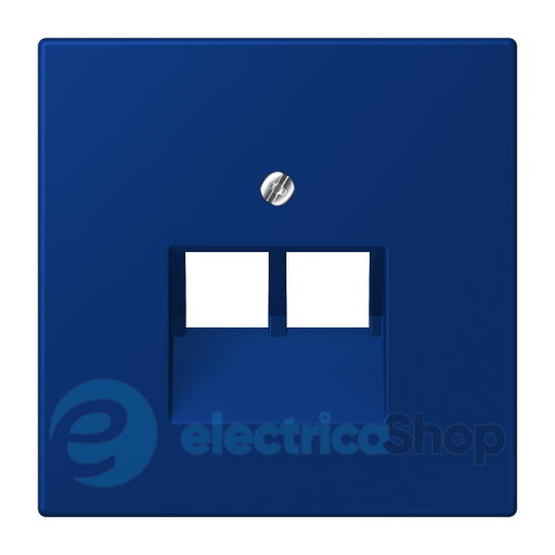 Накладка для 2-й. компьютерной розетки UAE JUNG LC969-2UA261 bleu outremer foncé (4320T)