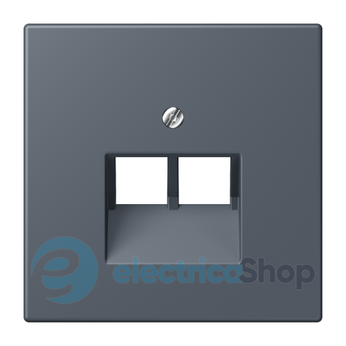 Накладка для 2-й. компьютерной розетки UAE JUNG LC969-2UA262 gris foncé (4320U)
