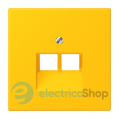 Накладка для 2-й. компьютерной розетки UAE JUNG LC969-2UA263 le jaune vif (4320W)
