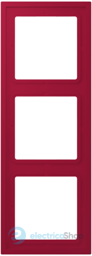 Рамка 3-п. LS ZERO JUNG LCZ983BF229 rouge carmin (32100)