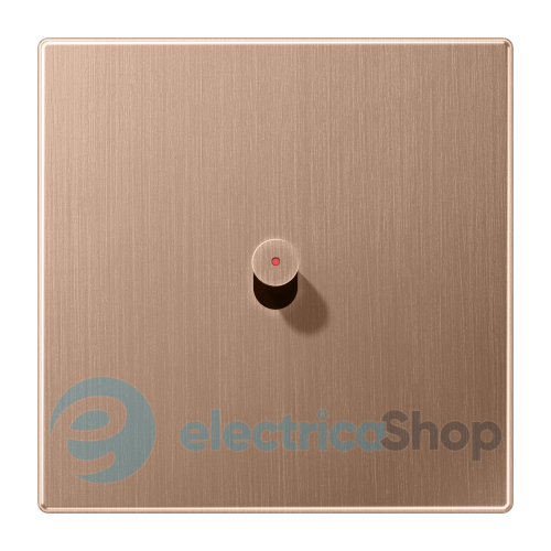 Накладка 1-постовая для выключателя с тумблером "цилиндр" под подсветку Jung BRG12-0KOR42 матовая бронза