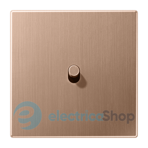 Накладка 1-постовая для выключателя с тумблером цилиндр Jung BRG12-0R42 матовая бронза