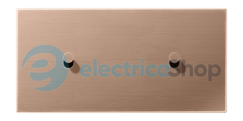 Накладка 2-постовая для выключателя с 2-мя тумблерами «конус», горизонтальная Jung BRG12-200K42 матовая бронза