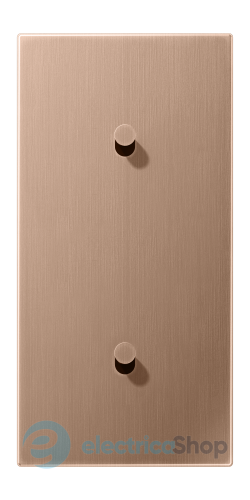 Накладка 2-постовая для выключателя с 2-мя тумблерами «конус», вертикальная Jung BRG12-20K42 матовая бронза