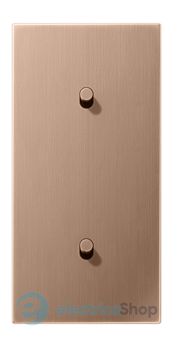 Накладка 2-постовая для выключателя с 2-мя тумблерами «цилиндр», вертикальная Jung BRG12-20R42 матовая бронза