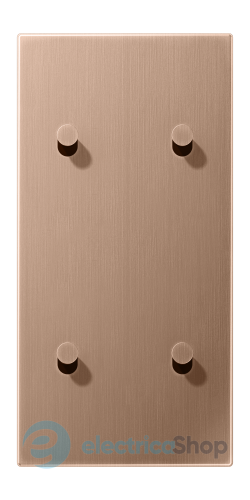 Накладка 2-постовая для выключателя с 4-мя тумблерами «конус», вертикальная Jung BRG12-25K42 матовая бронза