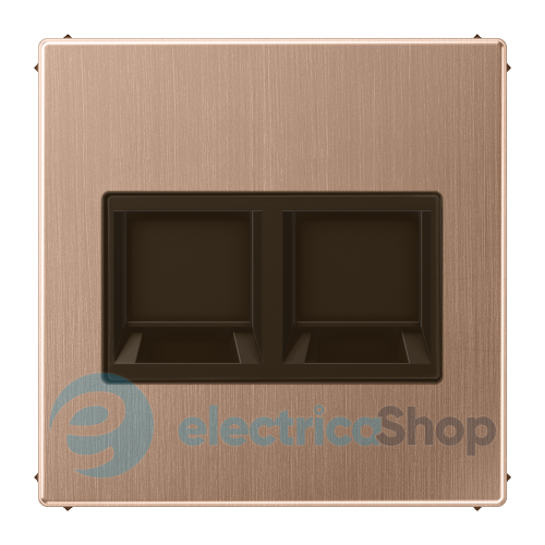 Накладка MJ двойная Jung BRG1969-2WE матовая бронза