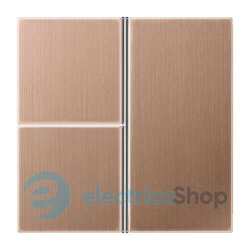 Набір клавіш для кнопкового модуля F40, 3 канали Jung BRG2403TSA матова бронза