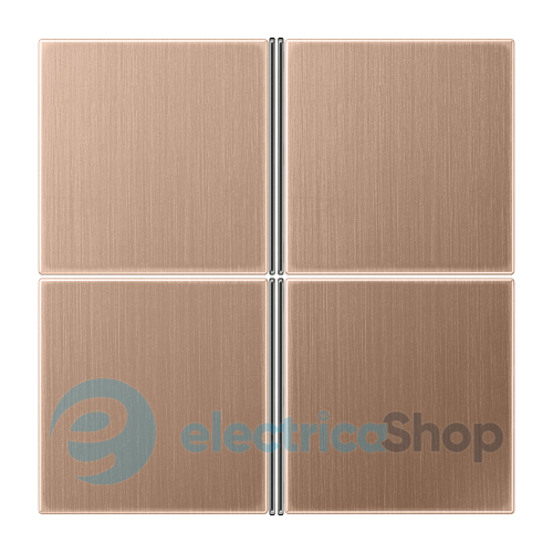 Набір клавіш для кнопкового модуля F40, 4 канали Jung BRG2404TSA матова бронза