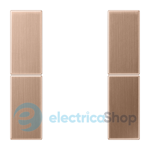 Комплект клавиш для кнопочного модуля F50, 2 канала Jung BRG2502TSA матовая бронза