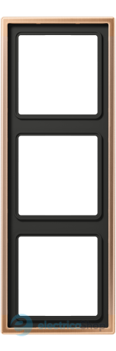 Рамака 3-постовая Jung BRG2983 матовая бронза