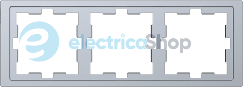 Рамка 3-постовая D-Life «Нержавеющая сталь», MEG4030-6536