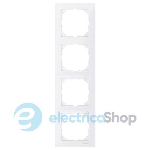 Рамка 4-постовая Merten M-PURE MEG4040-3619 полярно-белый