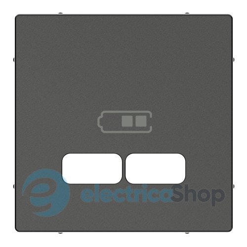 Накладка для механизма USB 2,1A Merten System M MEG4367-0414, антрацит