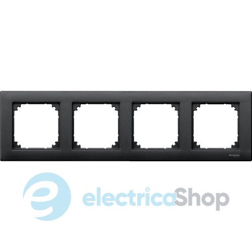 Рамка 4-постовая Merten M-PLAN 486414 антрацит