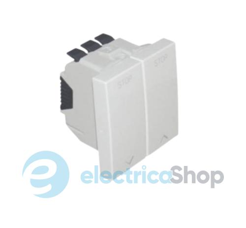 Выключатель для жалюзи Quadro45 2-кл. 2-мод. Белый мат 45293 SBM Efapel