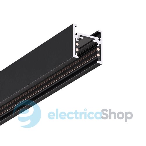 Магнитный трековый шинопровод накладной Kloodi KDMG-SLIM-TRN 2M BK 48V 2м