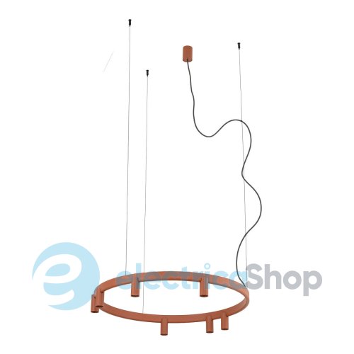 Люстра Nowodvorski Fourty Round VII GU10 R35 LED 7+6x10W+9W Terracotta 12418