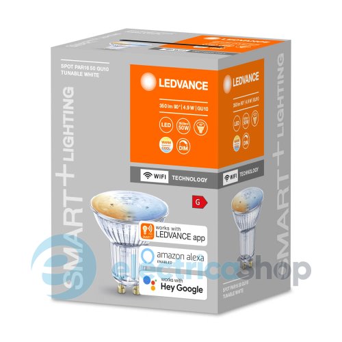 Умная лампа Ledvance SMART+ WiFi Classic PAR16 5W 230V RGB GU10 LED 4058075485693