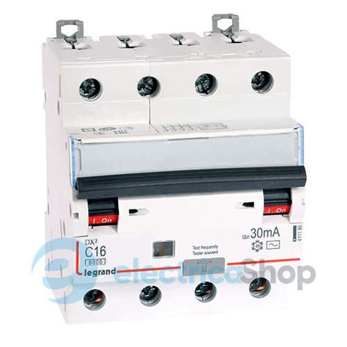 Диференційний автоматичний вимикач 3p+N «Legrand DX3» 63 Ампер 0,03А «C»
