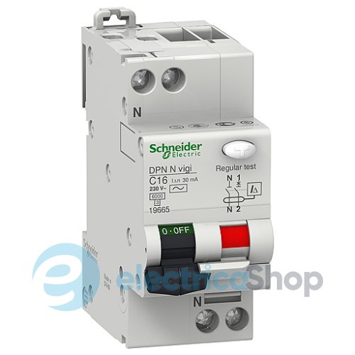 Диференційний автомат Schneider Electric Acti9 — «iDPN N VIGI» 1P+N, С6/0,03A AC