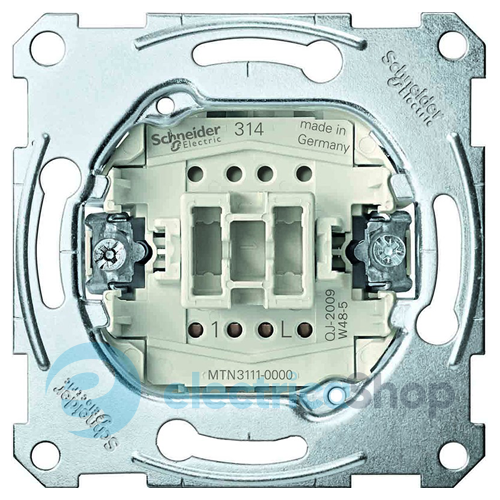 Механізм вимикача 1-кл. 10АX/250V (автомат. клемі) Merten MTN3111-0000