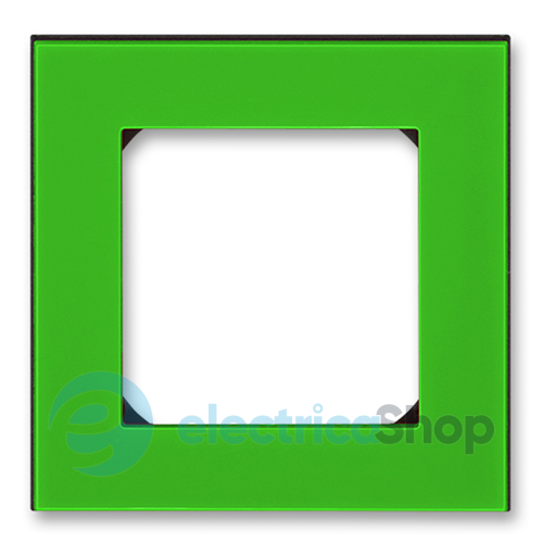 Рамка установочная 1-а «Levit», цвет «зеленый / дымчатый черный»