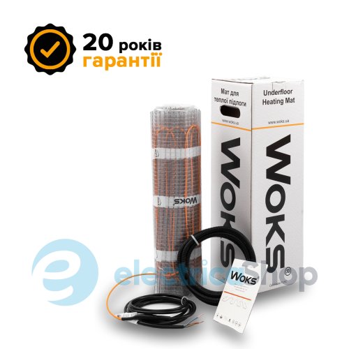 Тёплый пол — мат Woks 160, двухжильный 120 Ватт, S=0,75 м&#178;